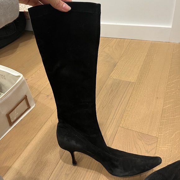 Jimmy Choo suede kitten heel boots size 40 (9/9.5) - Picture 6 of 10